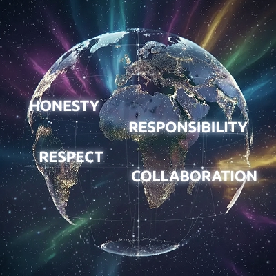 Corporate values illustration